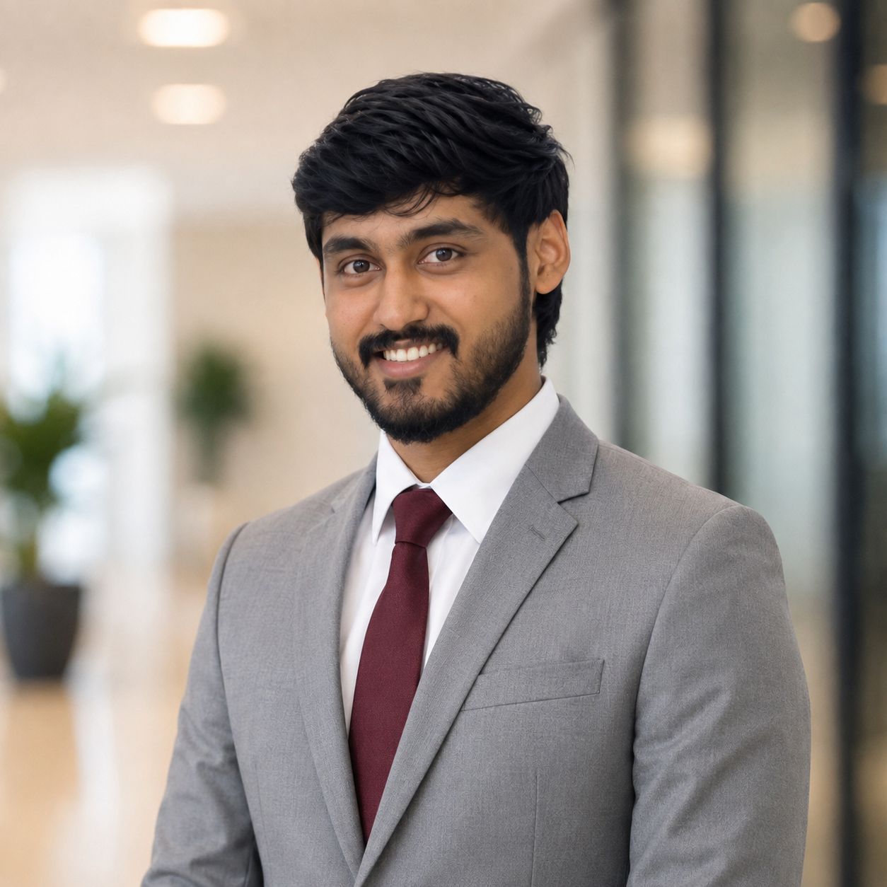 Mohammed Thowfiq in professional attire
